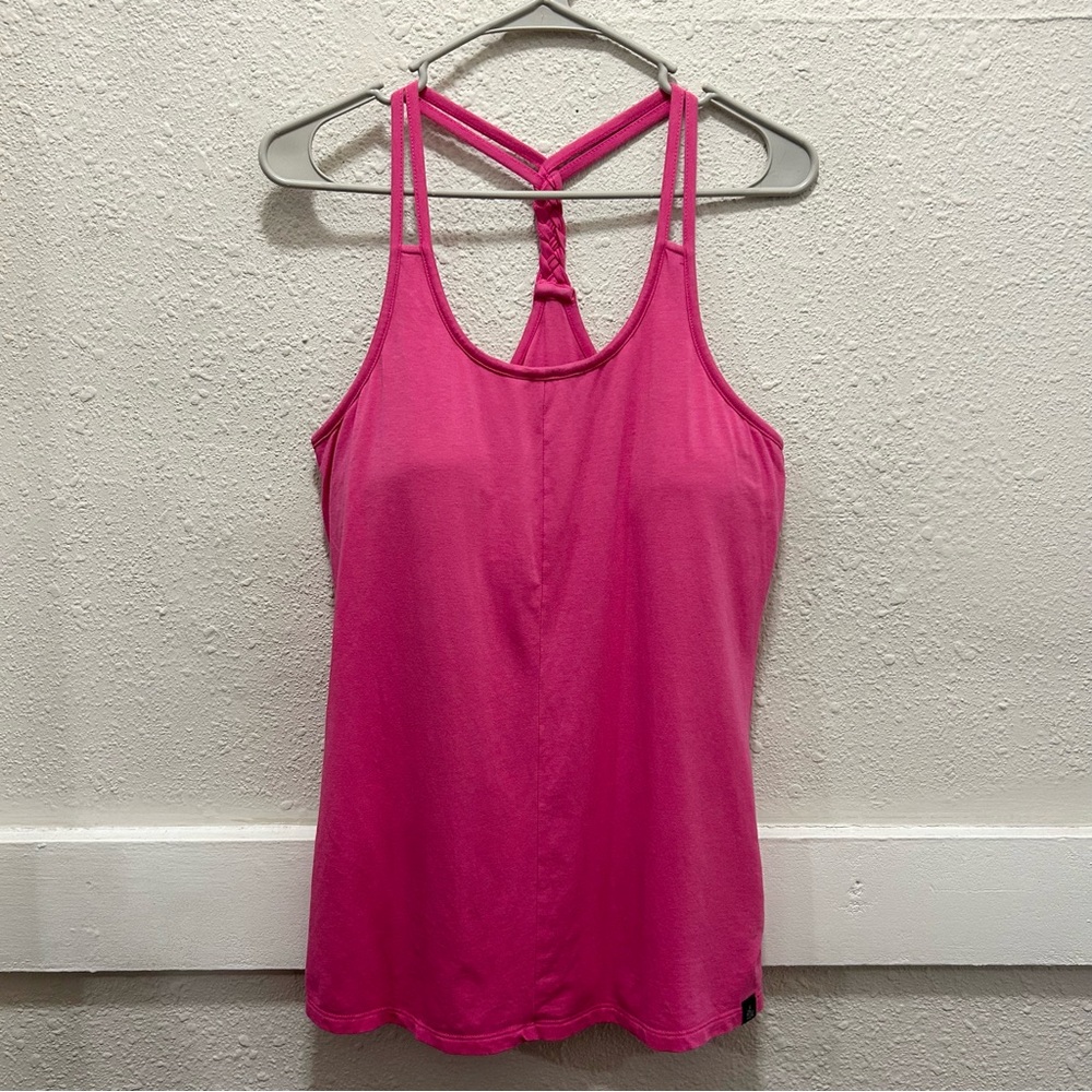 The North Face Pink Braided Strap Built in Bra Tank Top Size M
